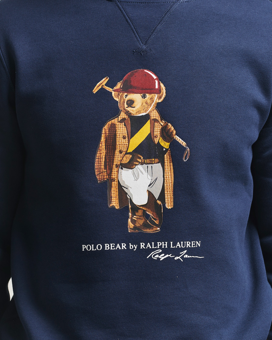 Homme | Pulls Et Tricots | Polo Ralph Lauren | Fleece Bear Sweatshirt Newport Navy