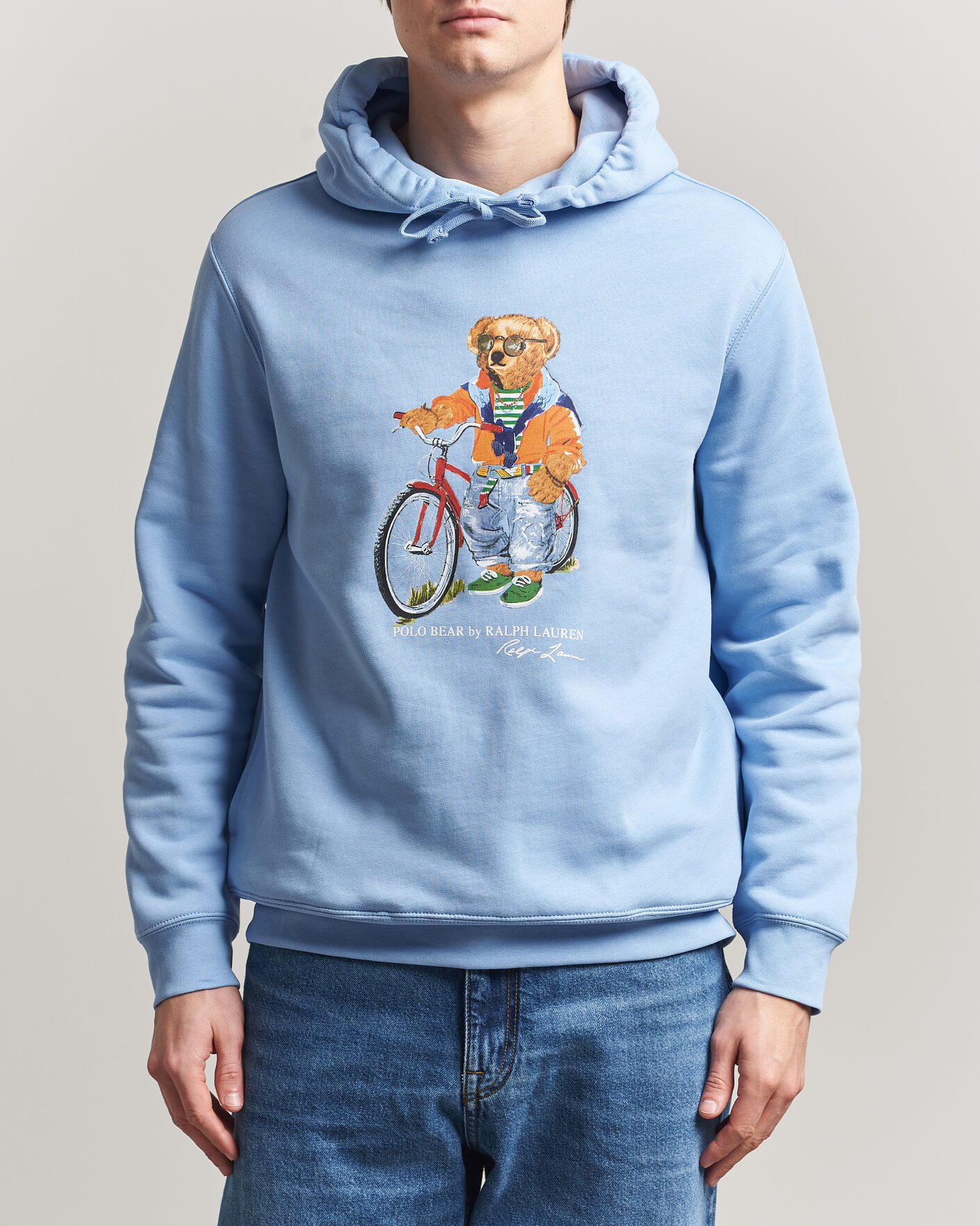 Homme | Pulls Et Tricots | Polo Ralph Lauren | Fleece Bear Hoodie Austin Blue