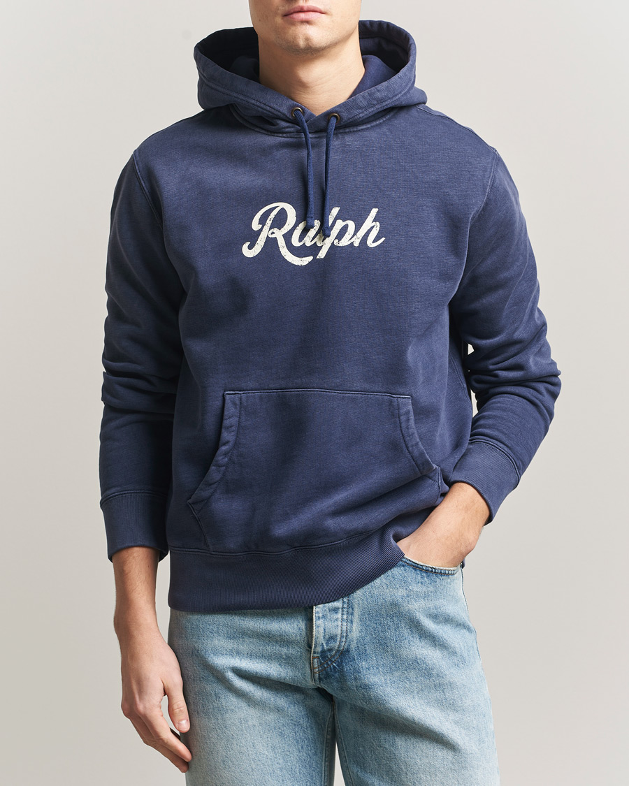 Homme | Pulls Et Tricots | Polo Ralph Lauren | Vintage Fleece Logo Hoodie Dark Cobalt