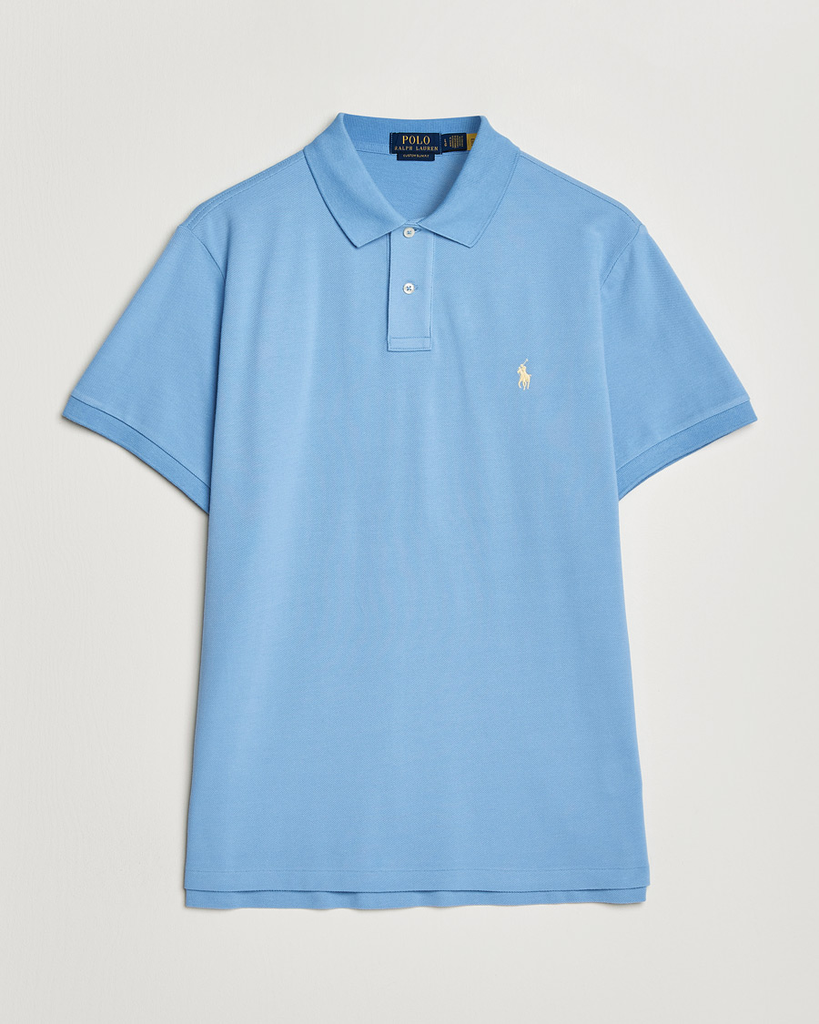 Homme | Polos | Polo Ralph Lauren | Custom Slim Fit Polo Bristol Blue