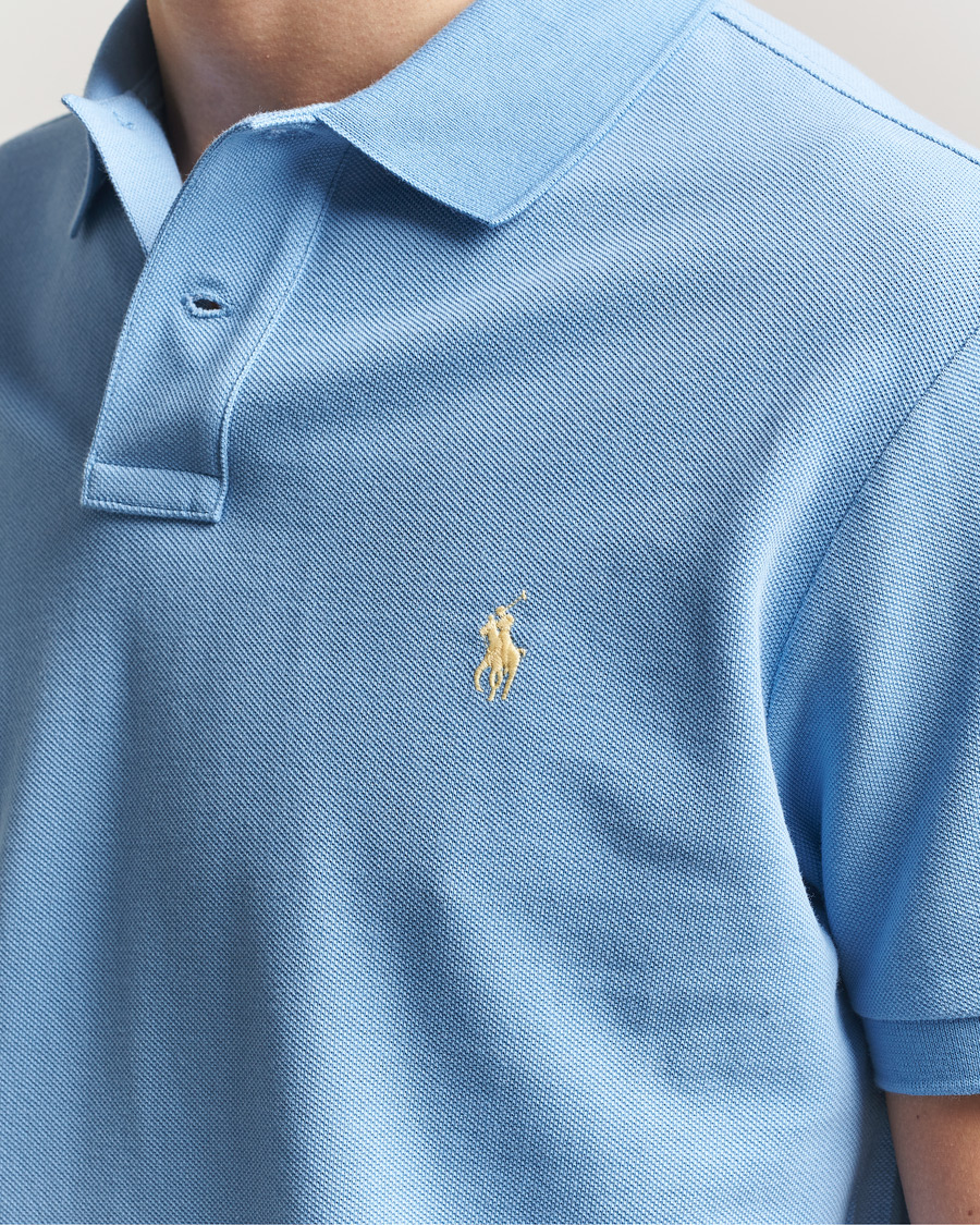 Homme | Polos | Polo Ralph Lauren | Custom Slim Fit Polo Bristol Blue