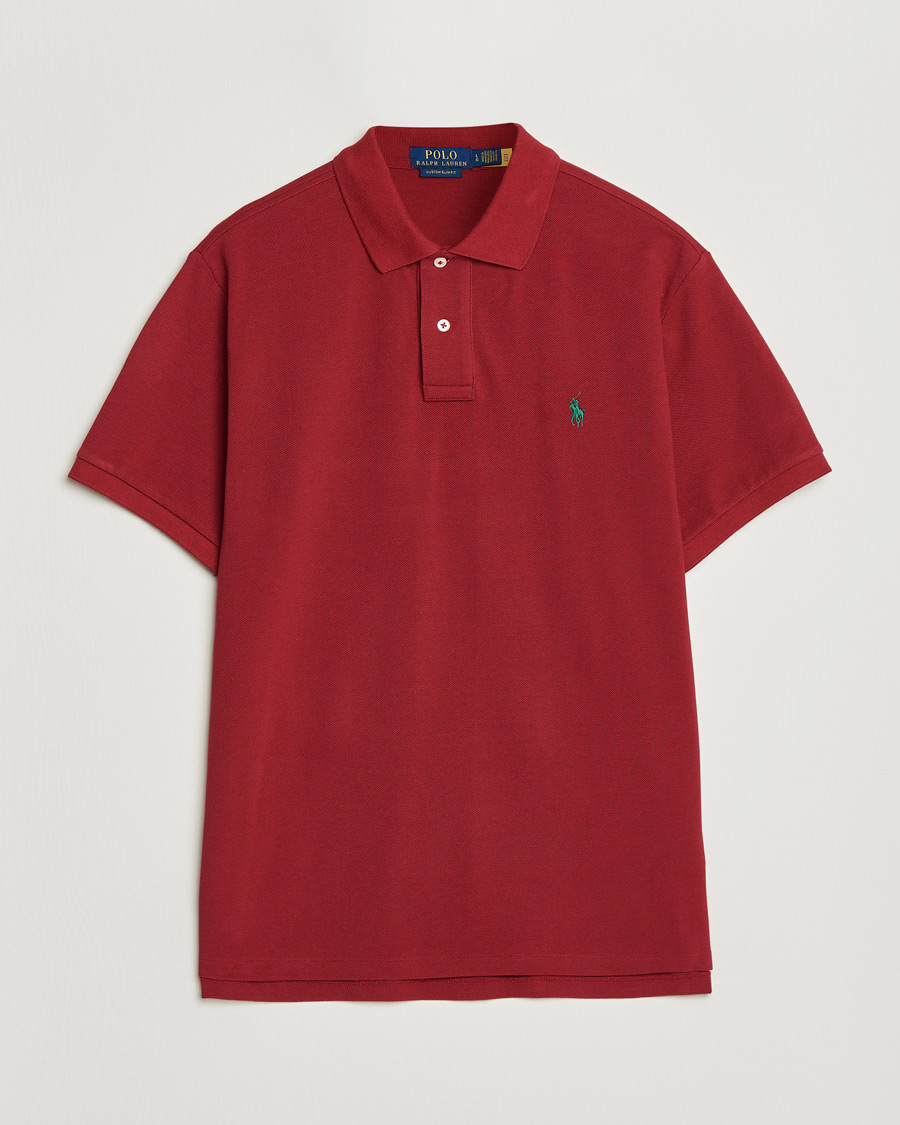 Homme | Polos | Polo Ralph Lauren | Custom Slim Fit Polo Heritage Red