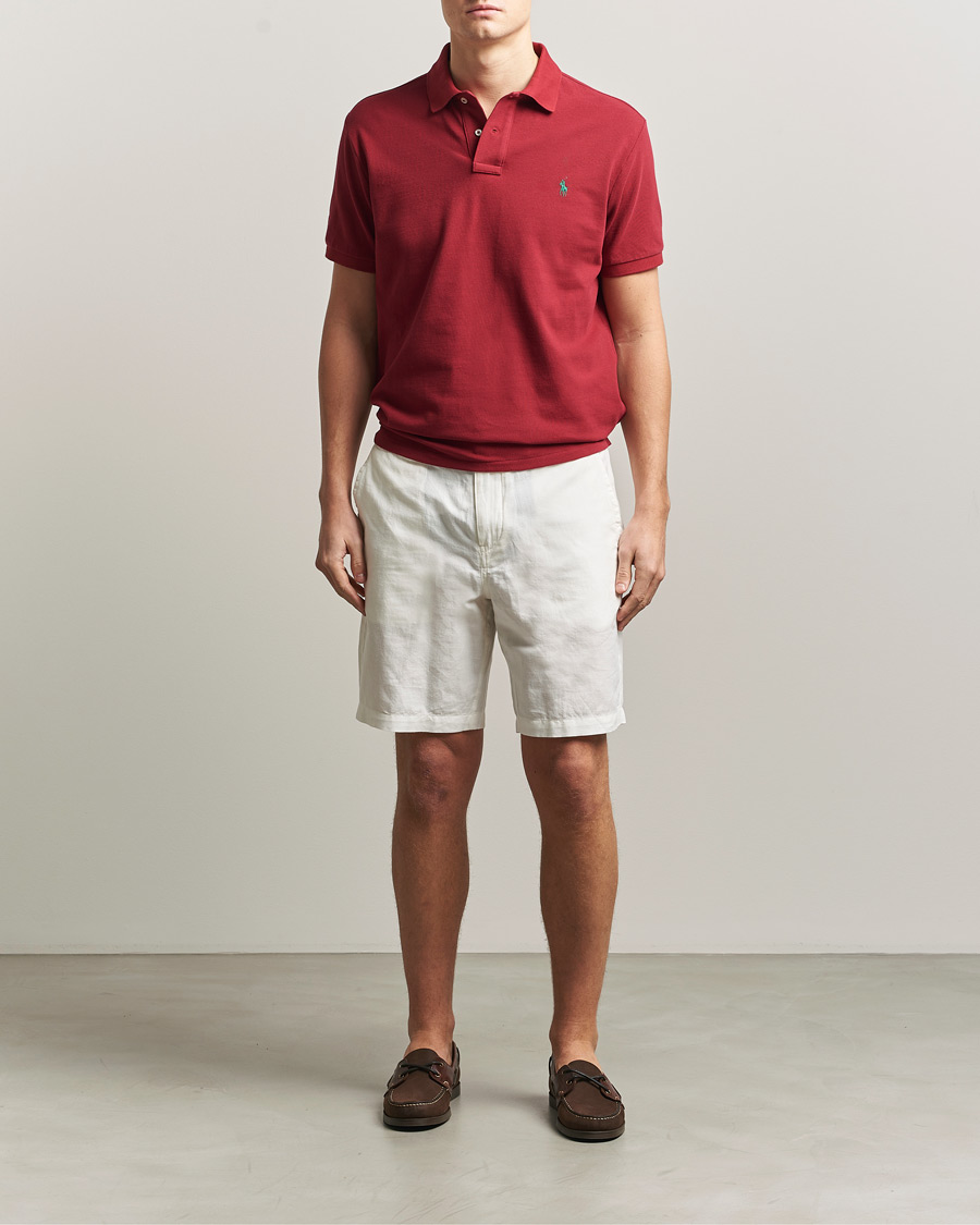 Homme | Polos | Polo Ralph Lauren | Custom Slim Fit Polo Heritage Red