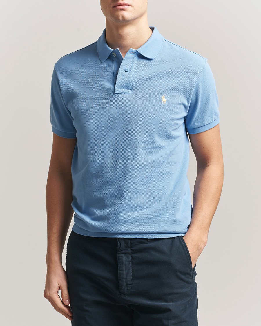 Homme | Polos | Polo Ralph Lauren | Slim Fit Polo Bristol Blue