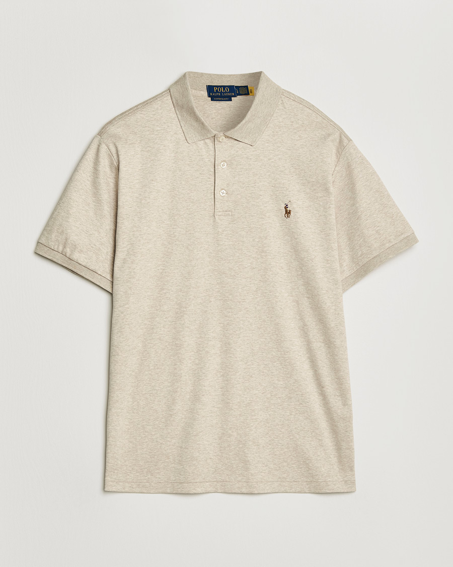 Homme | Polos | Polo Ralph Lauren | Luxury Pima Cotton Polo Expedition Dune Heather