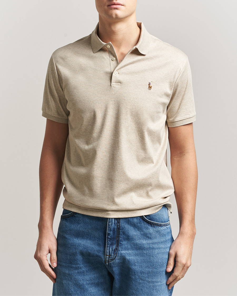 Homme | Polos | Polo Ralph Lauren | Luxury Pima Cotton Polo Expedition Dune Heather