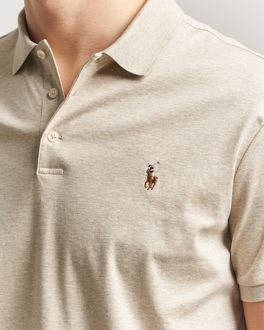 Homme | Polos | Polo Ralph Lauren | Luxury Pima Cotton Polo Expedition Dune Heather