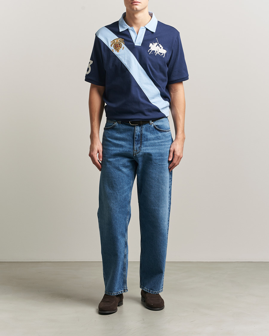 Homme | Polos | Polo Ralph Lauren | Diagonal Striped Polo Newport Navy