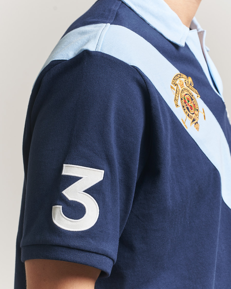 Homme | Polos | Polo Ralph Lauren | Diagonal Striped Polo Newport Navy