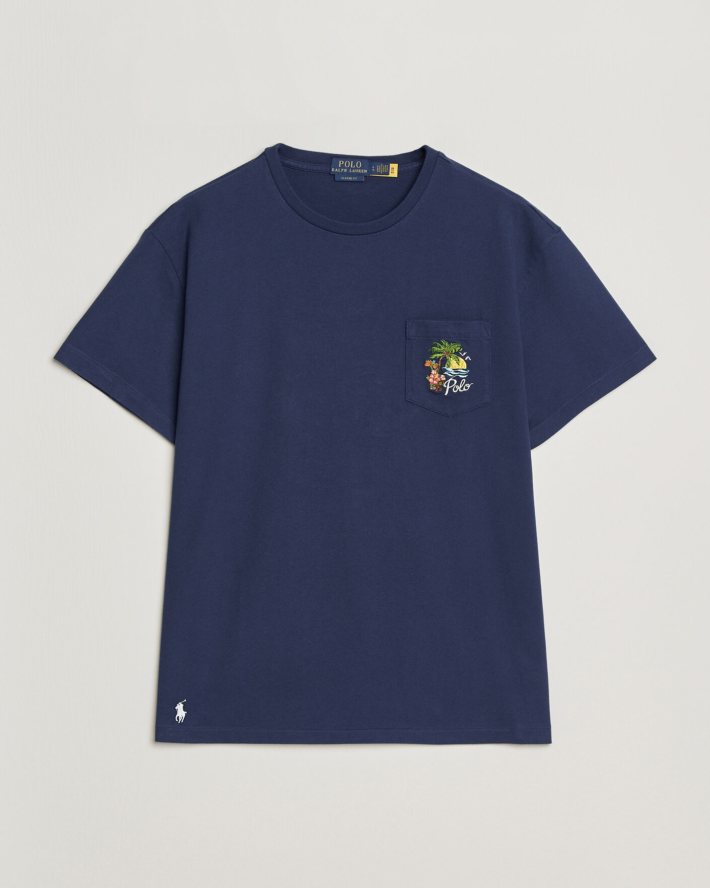 Homme | T-shirts | Polo Ralph Lauren | Jersey Printed T-Shirt Dark Cobalt