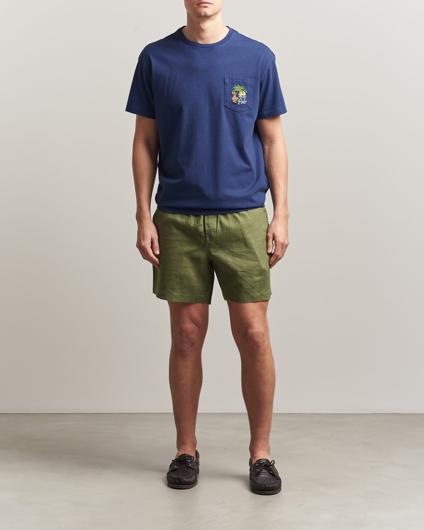 Homme | T-shirts | Polo Ralph Lauren | Jersey Printed T-Shirt Dark Cobalt