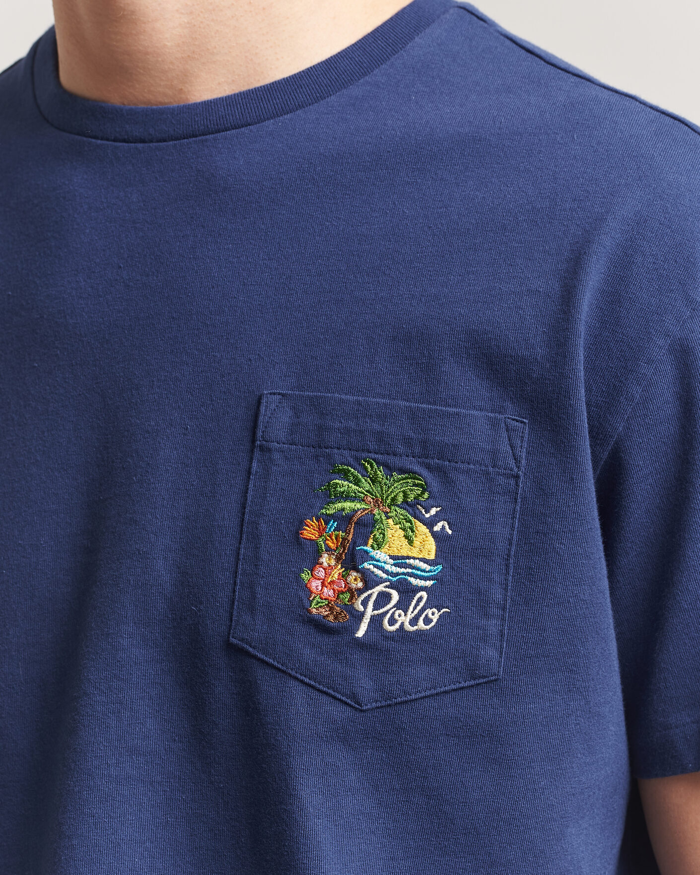 Homme | T-shirts | Polo Ralph Lauren | Jersey Printed T-Shirt Dark Cobalt