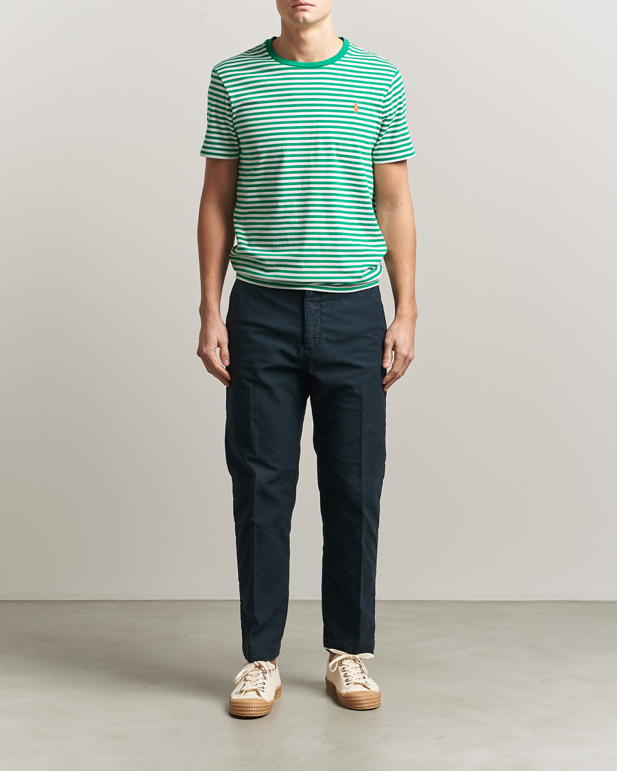 Homme | T-shirts | Polo Ralph Lauren | Crew Neck Striped T-Shirt Billiard/White