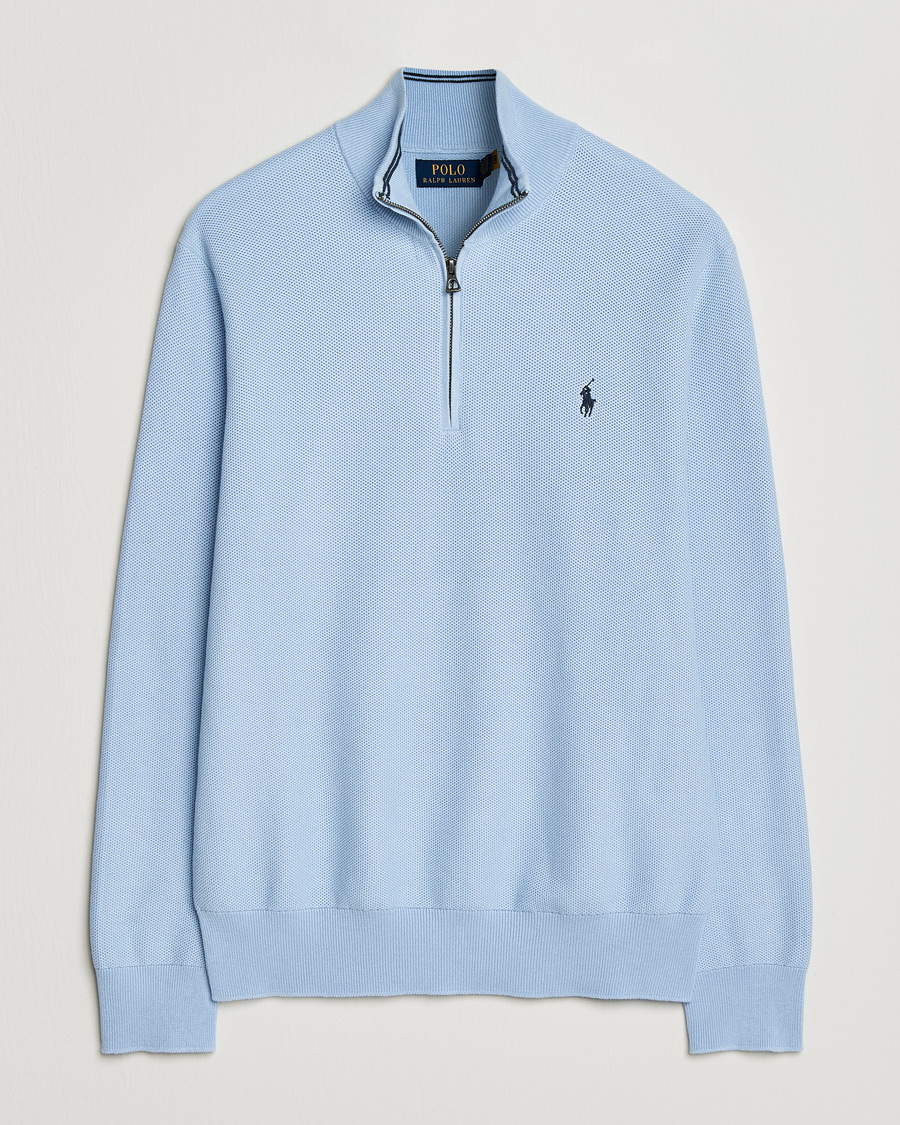 Homme | Pulls Et Tricots | Polo Ralph Lauren | Textured Half Zip Office Blue