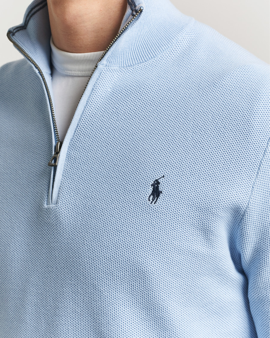 Homme | Pulls Et Tricots | Polo Ralph Lauren | Textured Half Zip Office Blue