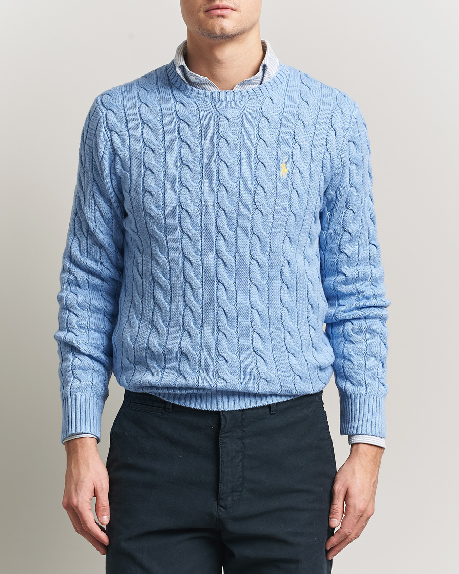 Homme | Pulls Et Tricots | Polo Ralph Lauren | Cotton Cable Pullover Austin Blue