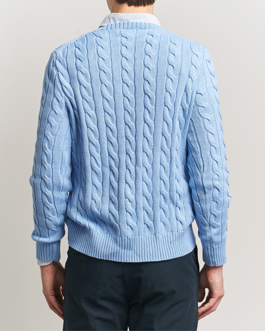 Homme | Pulls Et Tricots | Polo Ralph Lauren | Cotton Cable Pullover Austin Blue