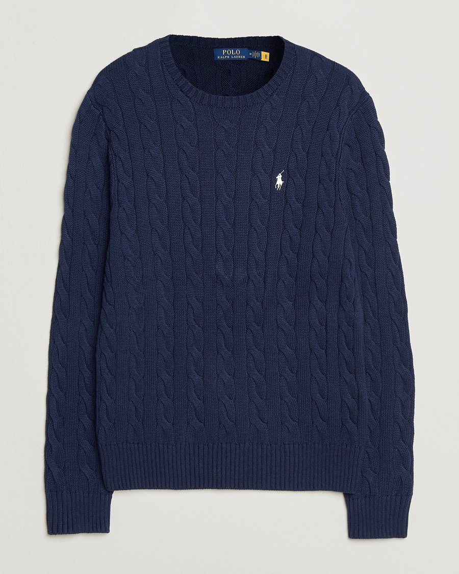 Homme | Pulls Et Tricots | Polo Ralph Lauren | Cotton Cable Pullover Bright Navy
