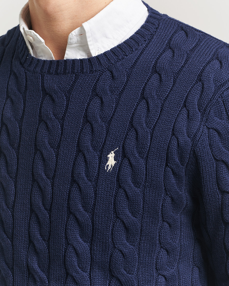 Homme | Pulls Et Tricots | Polo Ralph Lauren | Cotton Cable Pullover Bright Navy