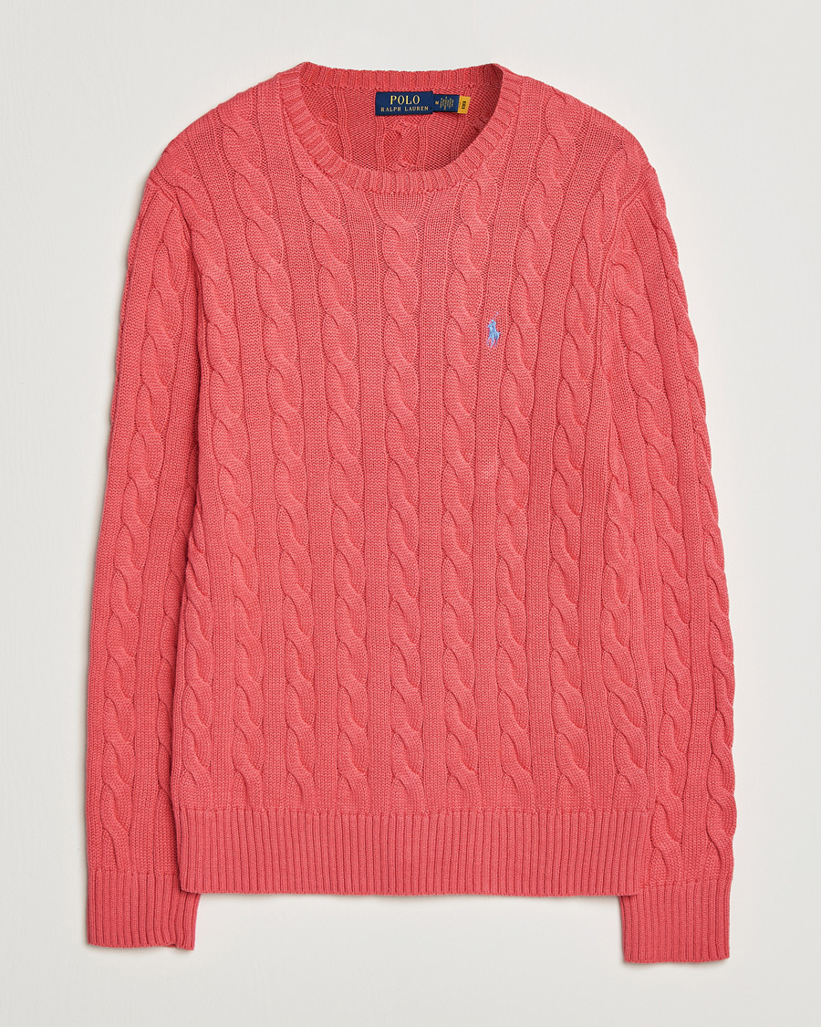 Homme | Pulls Et Tricots | Polo Ralph Lauren | Cotton Cable Pullover Pale Red