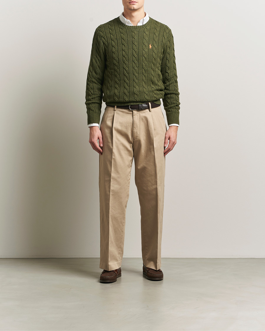 Homme | Pulls Et Tricots | Polo Ralph Lauren | Cotton Cable Pullover Garden Trail Heather