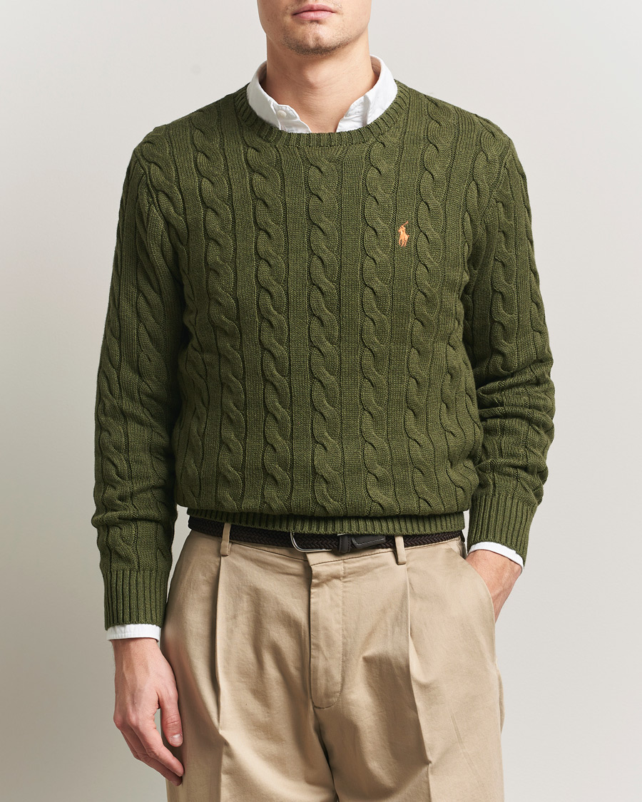 Homme | Pulls Et Tricots | Polo Ralph Lauren | Cotton Cable Pullover Garden Trail Heather