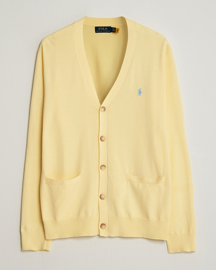 Homme | Pulls Et Tricots | Polo Ralph Lauren | Cotton Cardigan Wicket Yellow