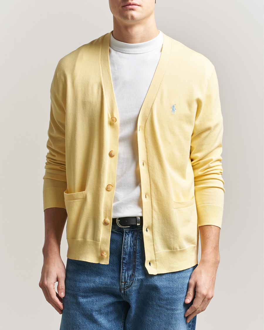 Homme | Pulls Et Tricots | Polo Ralph Lauren | Cotton Cardigan Wicket Yellow
