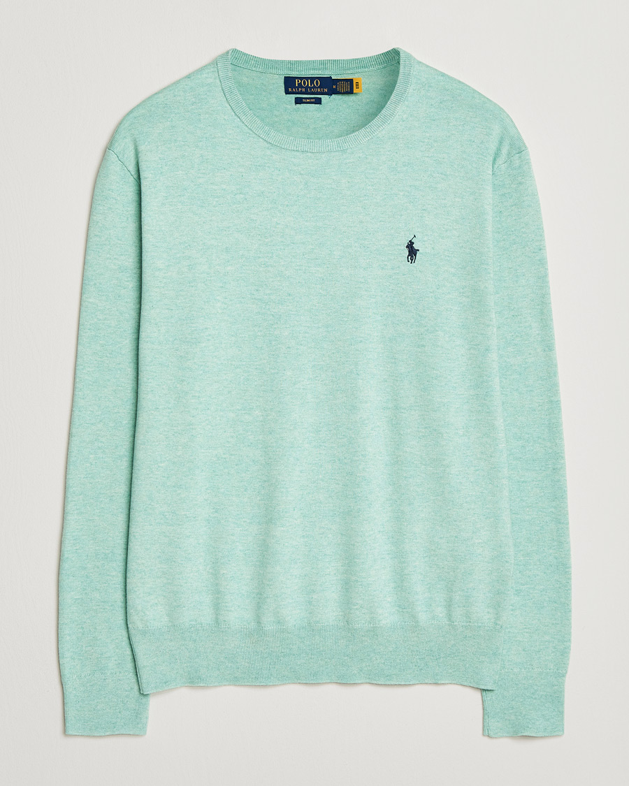 Homme | Pulls Et Tricots | Polo Ralph Lauren | Cotton Crew Neck Sweater Green Heather