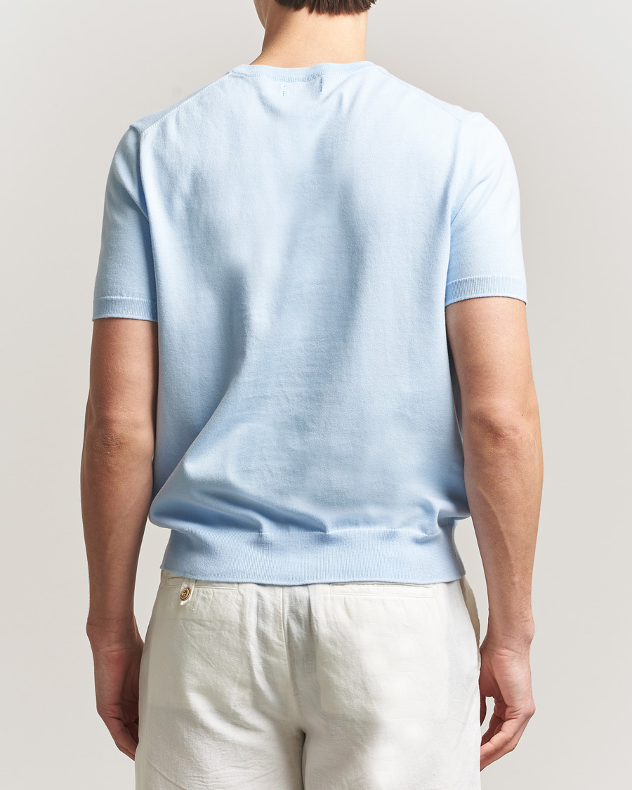 Homme | T-shirts | Polo Ralph Lauren | Knitted Short Sleeve T-Shirt Office Blue