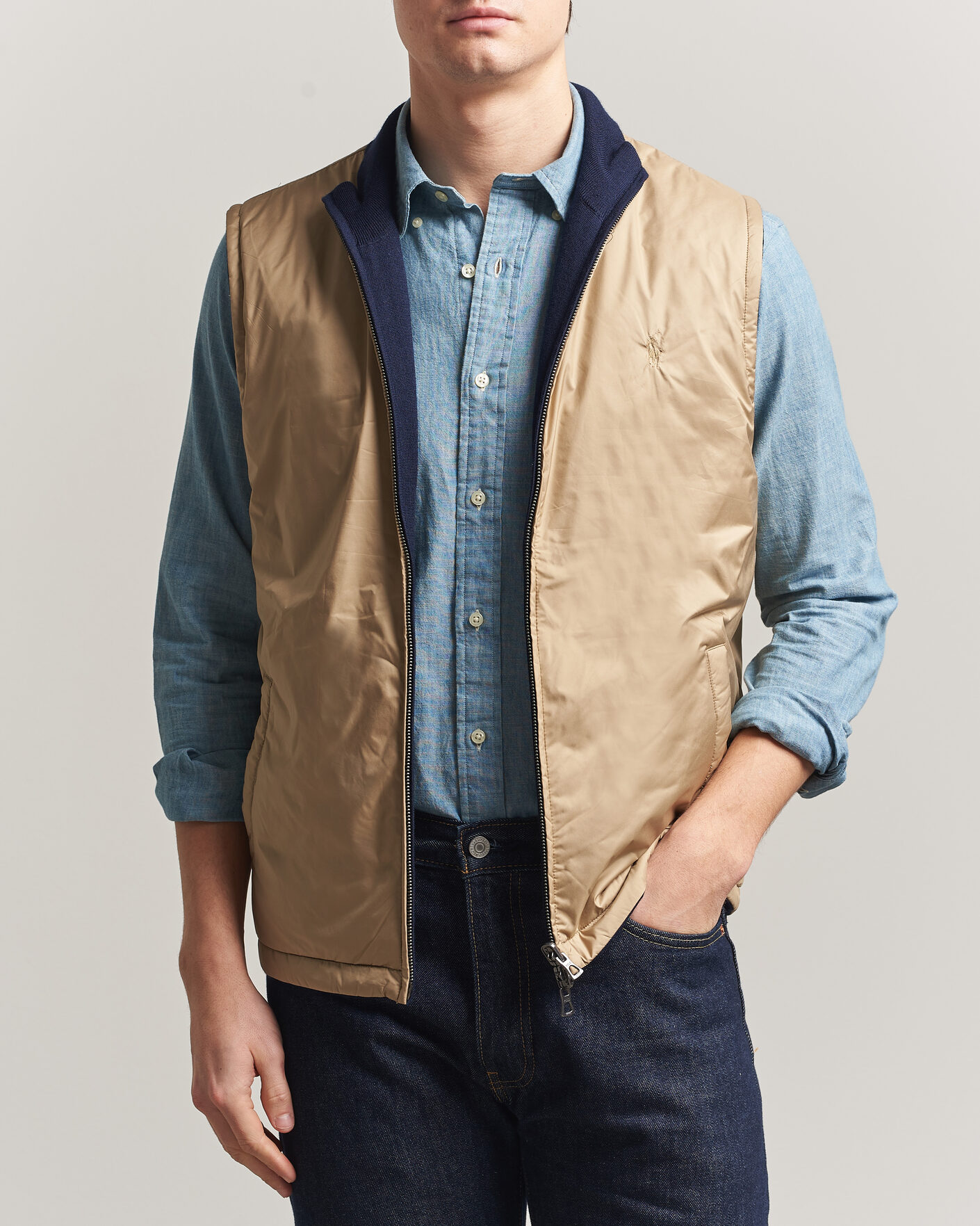 Homme | Pulls Et Tricots | Polo Ralph Lauren | Wool Blend Vest Navy Combo