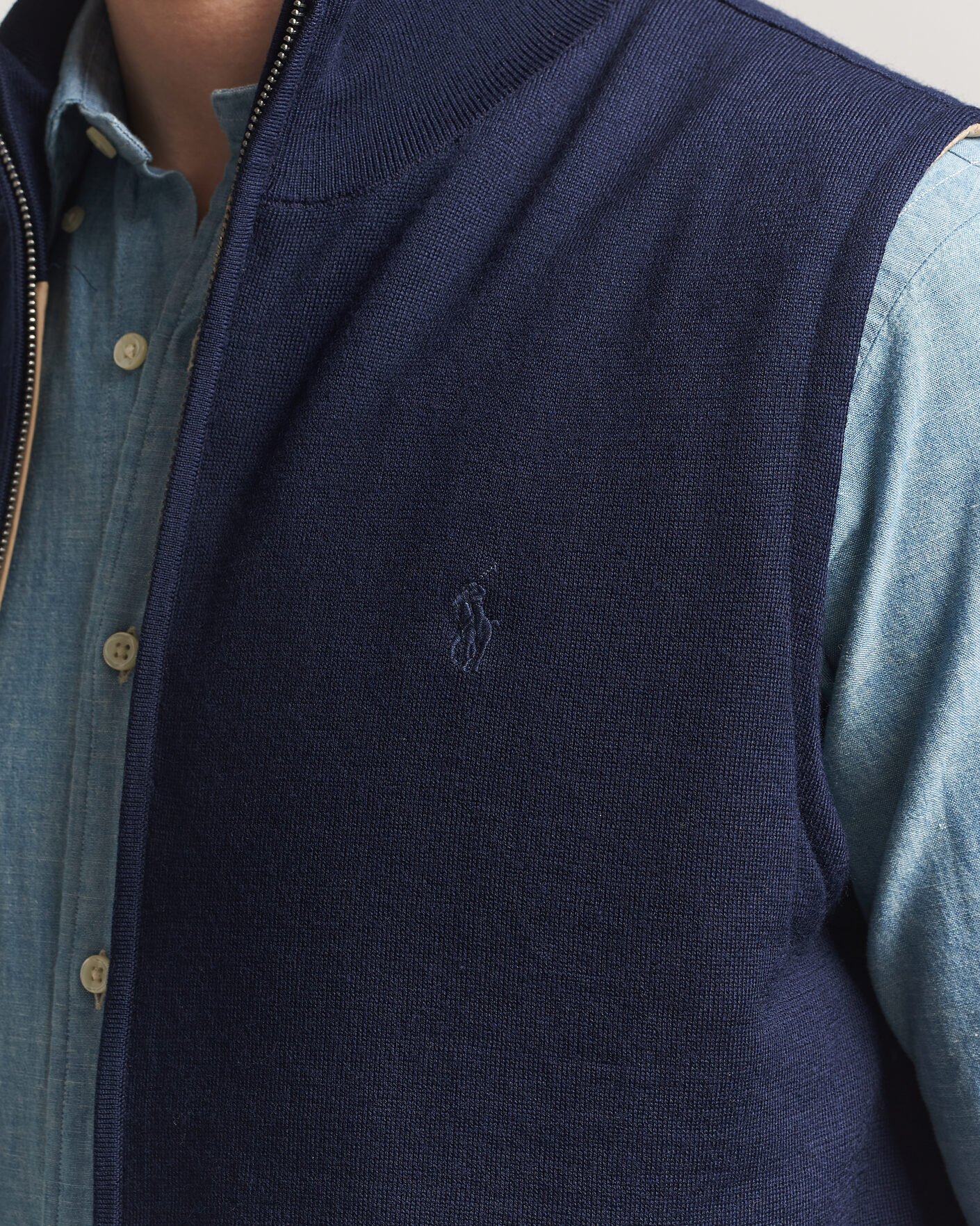 Homme | Pulls Et Tricots | Polo Ralph Lauren | Wool Blend Vest Navy Combo