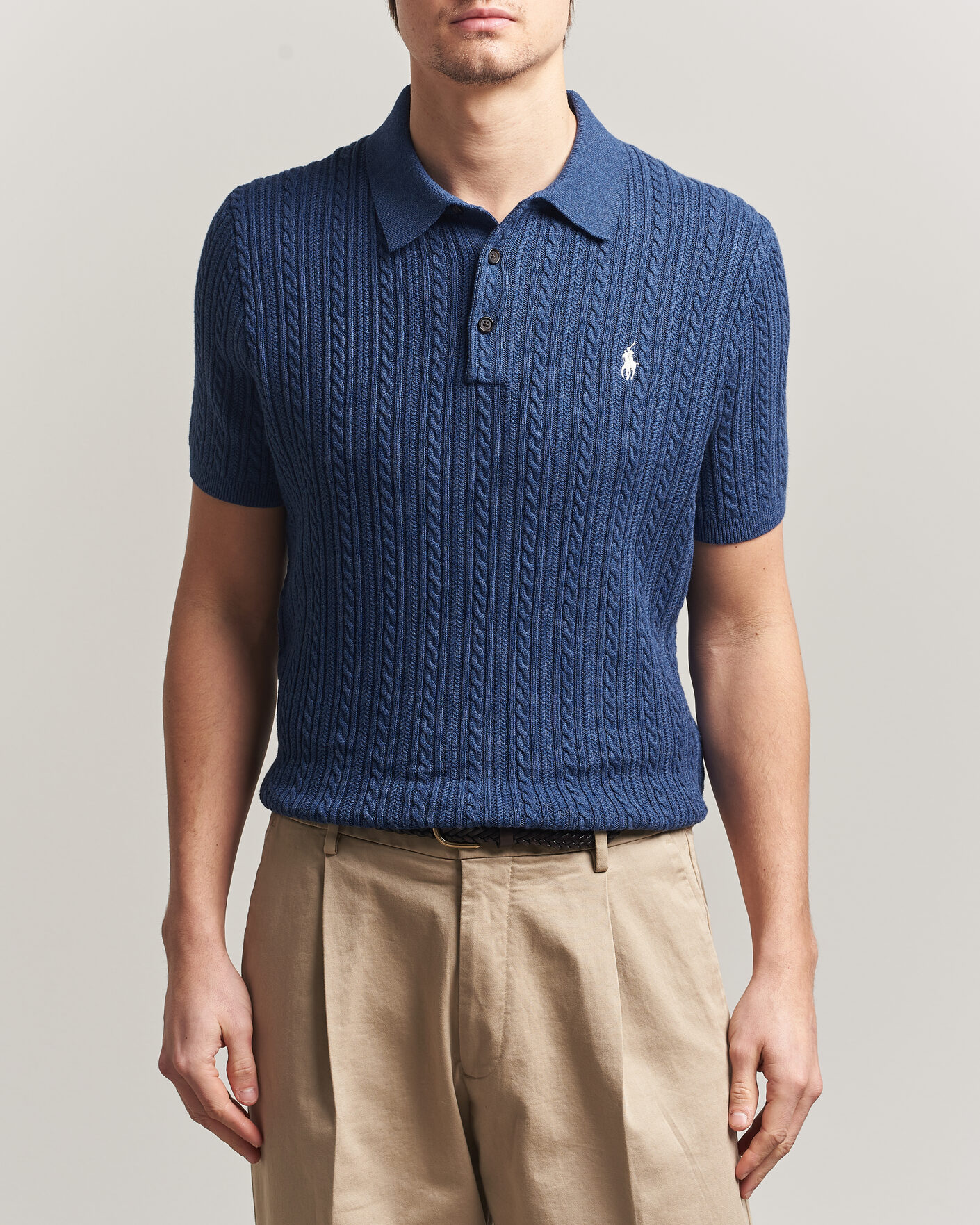 Homme | Polos | Polo Ralph Lauren | Cotton Polo Rustic Navy Heather