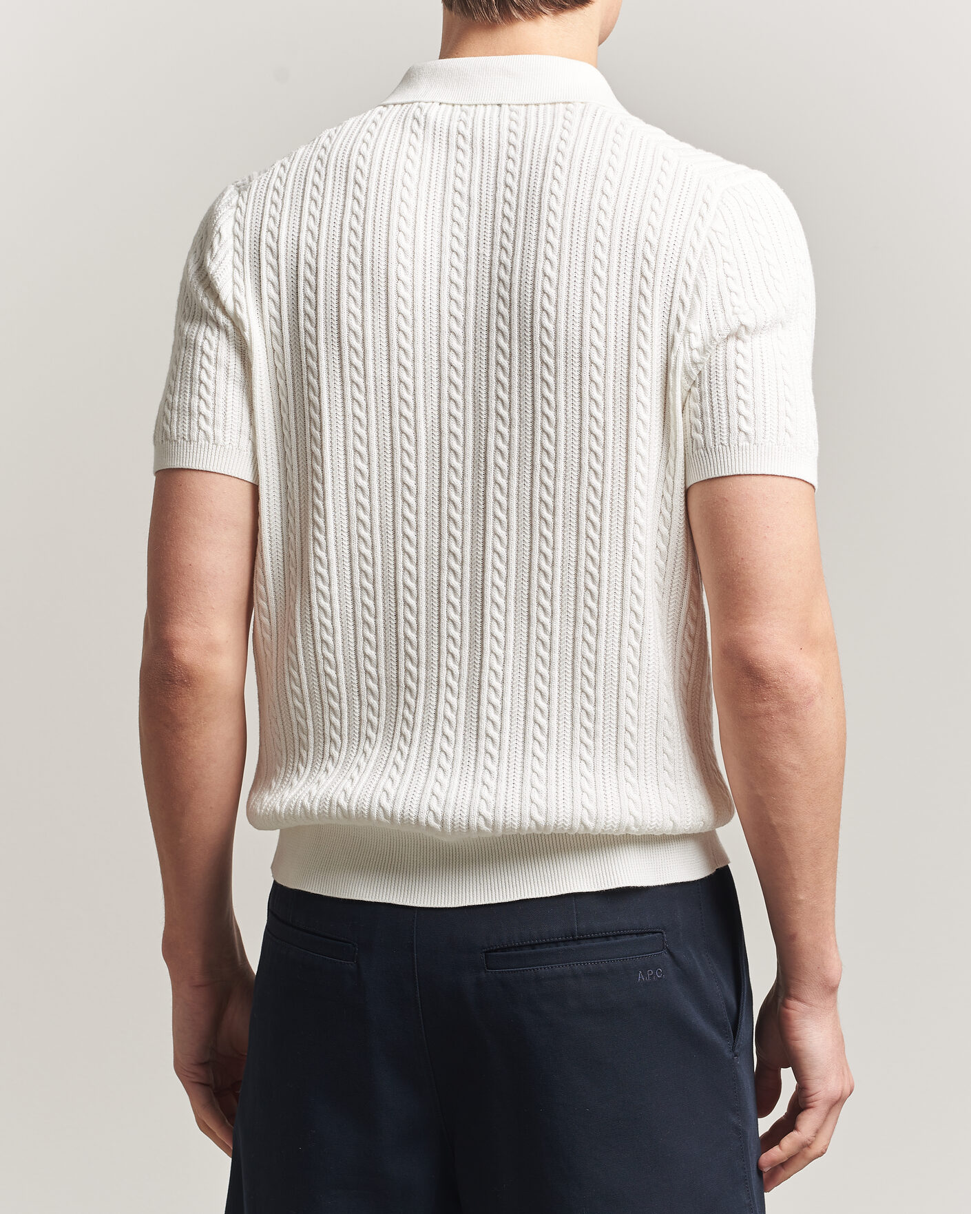 Homme | Polos | Polo Ralph Lauren | Cotton Polo Deckwash White/Navy