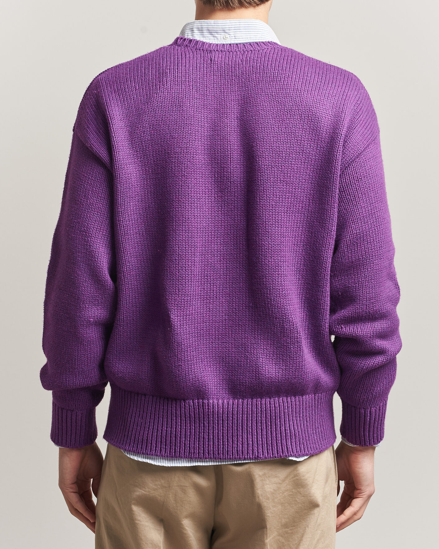 Homme | Pulls Et Tricots | Polo Ralph Lauren | Cotton Logo Sweater Purple Heahter