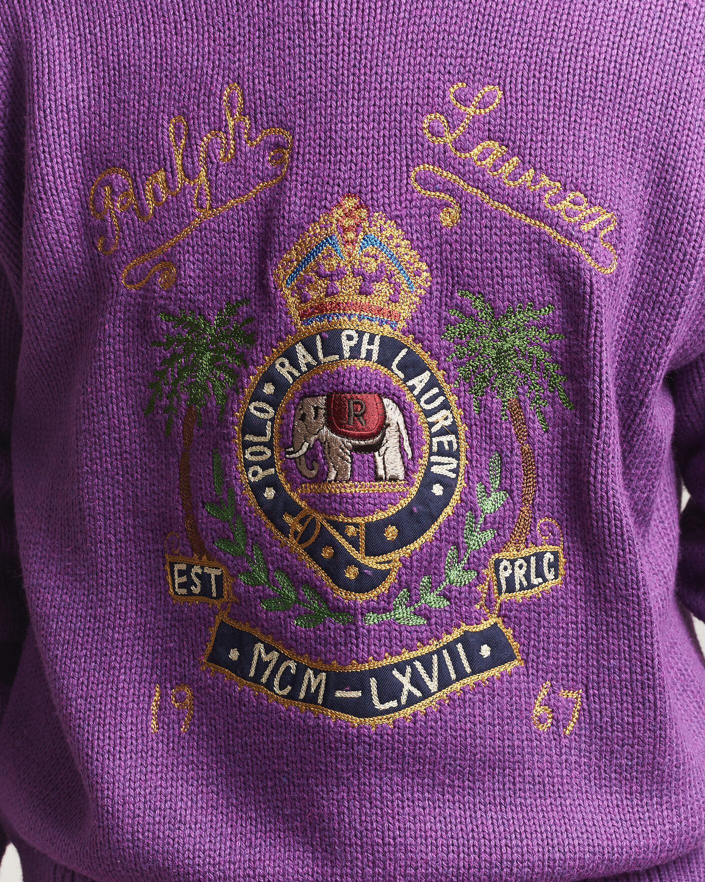 Homme | Pulls Et Tricots | Polo Ralph Lauren | Cotton Logo Sweater Purple Heahter