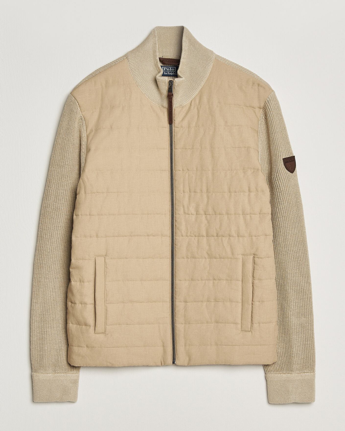 Homme | Pulls Et Tricots | Polo Ralph Lauren | Linen Full Zip Sweater Coastal Beige