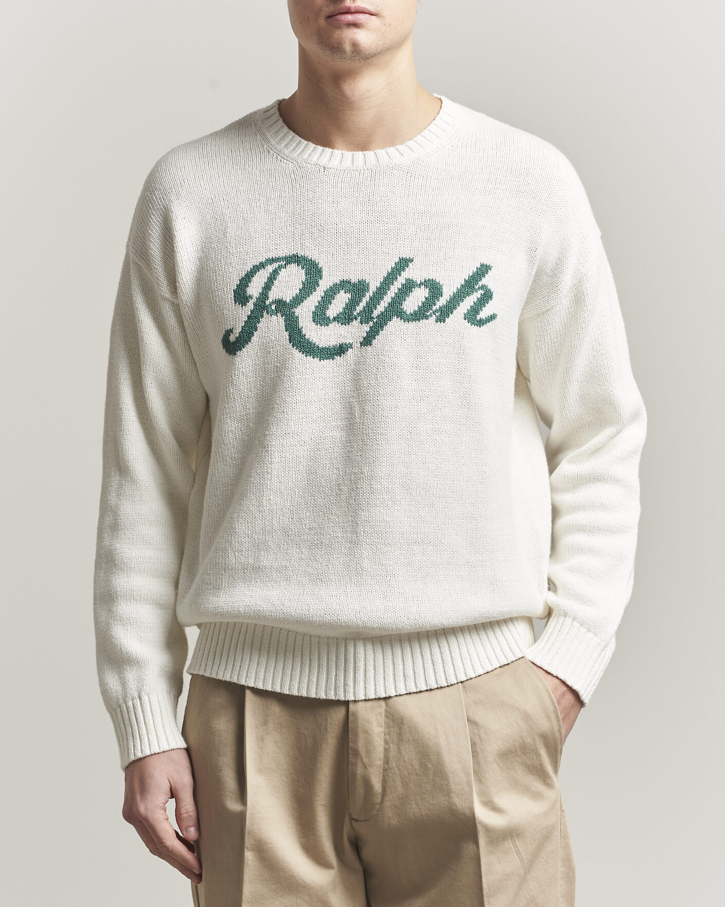 Homme | Pulls Et Tricots | Polo Ralph Lauren | Linen Blend Sweater Deckwash White