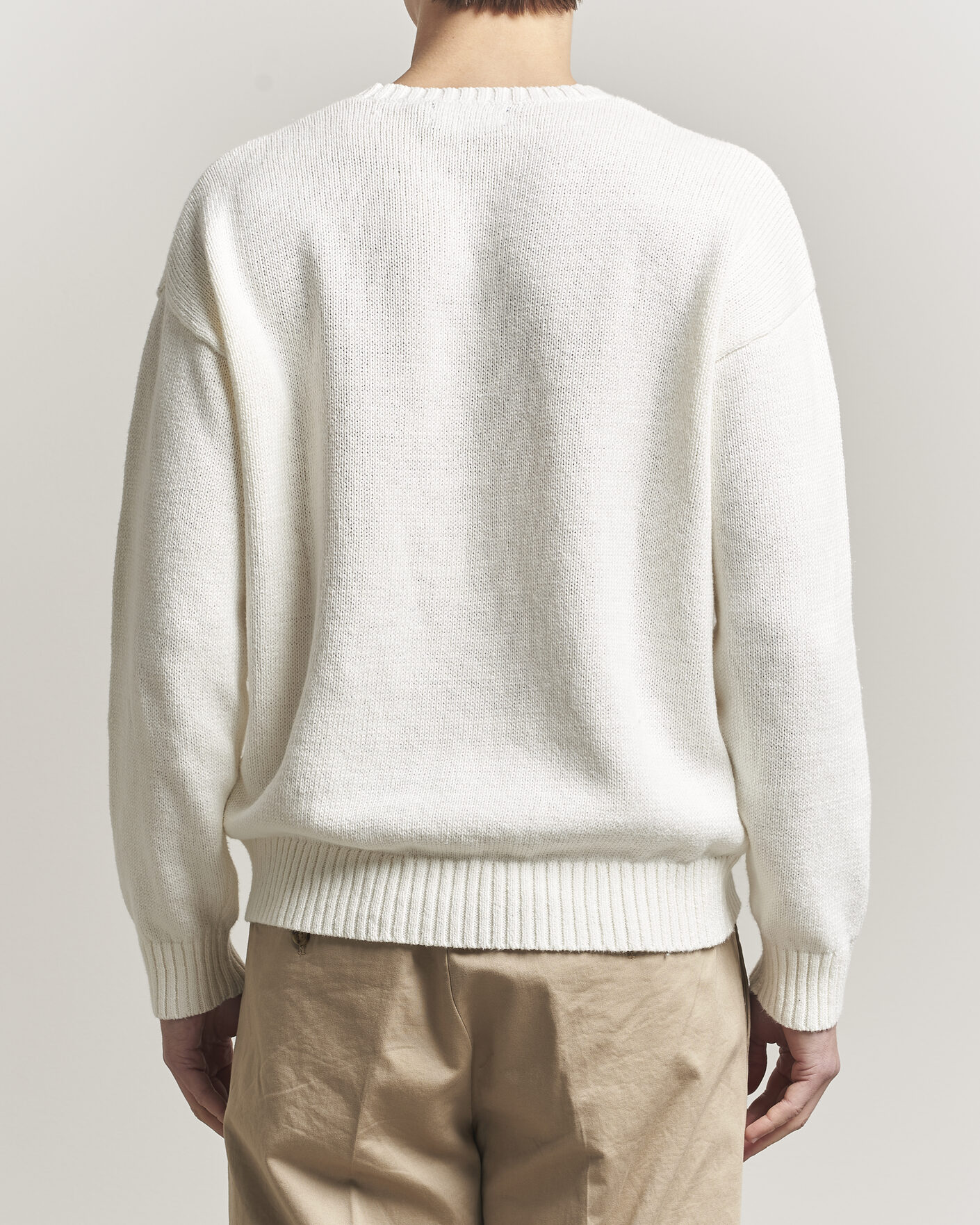 Homme | Pulls Et Tricots | Polo Ralph Lauren | Linen Blend Sweater Deckwash White