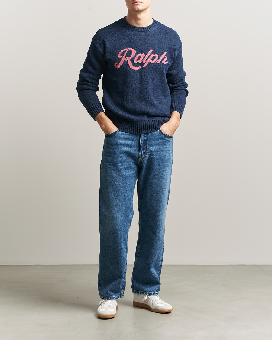 Homme | Pulls Et Tricots | Polo Ralph Lauren | Linen Blend Sweater Dark Cobalt