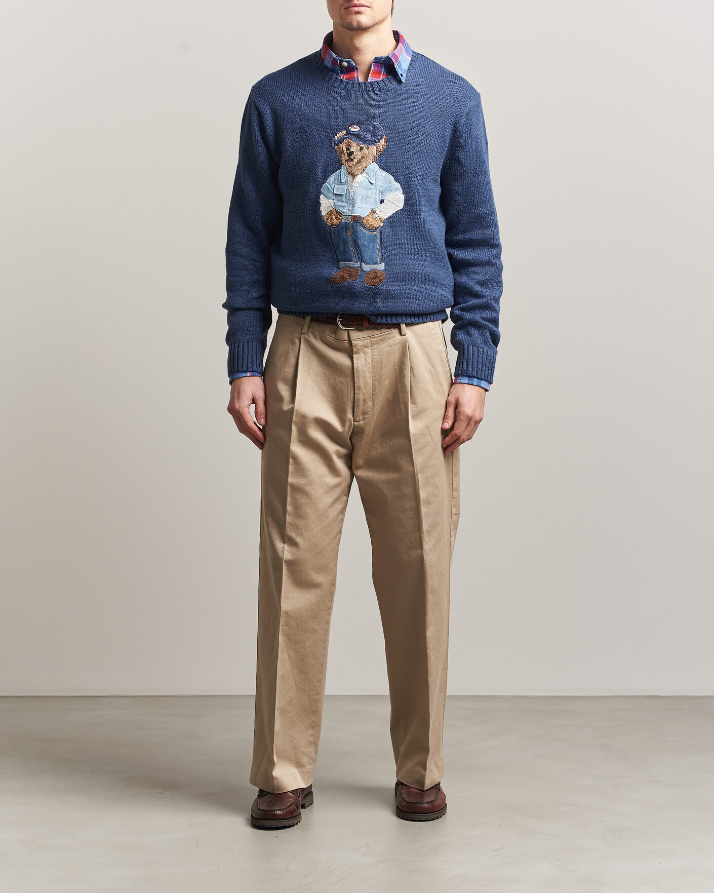 Homme | Pulls Et Tricots | Polo Ralph Lauren | Cotton Linen Bear Sweater Light Navy