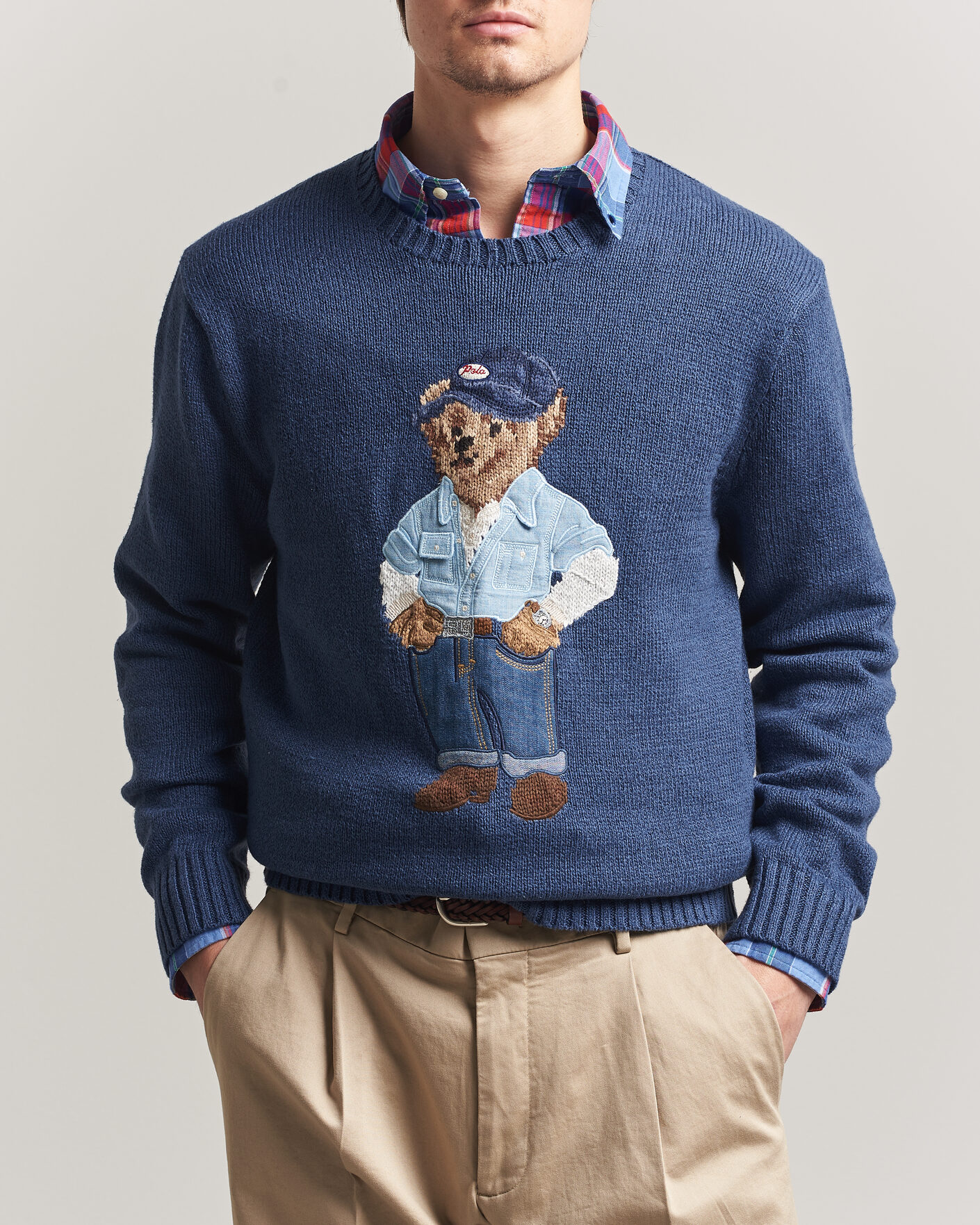 Homme | Pulls Et Tricots | Polo Ralph Lauren | Cotton Linen Bear Sweater Light Navy