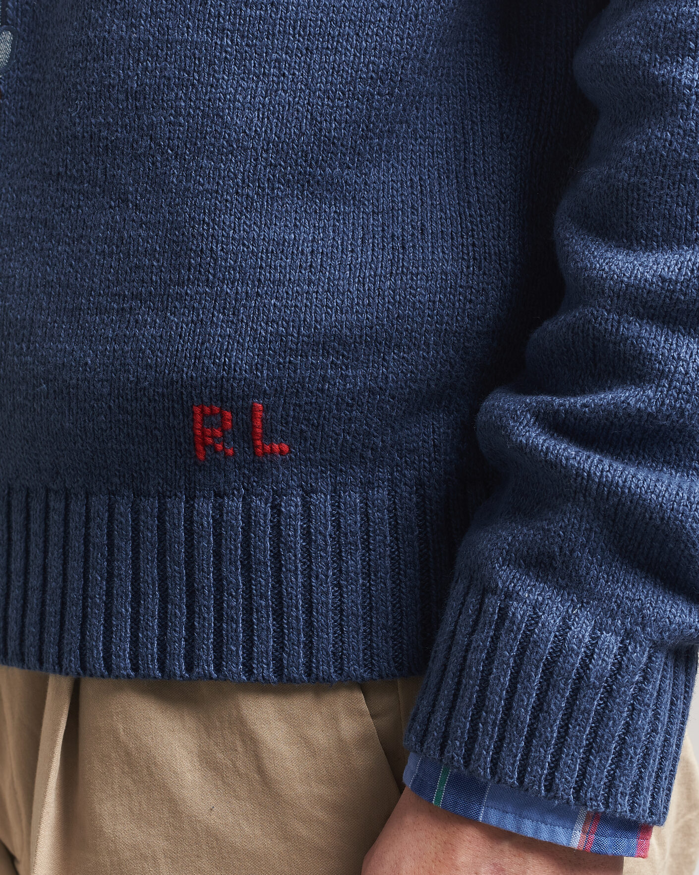 Homme | Pulls Et Tricots | Polo Ralph Lauren | Cotton Linen Bear Sweater Light Navy