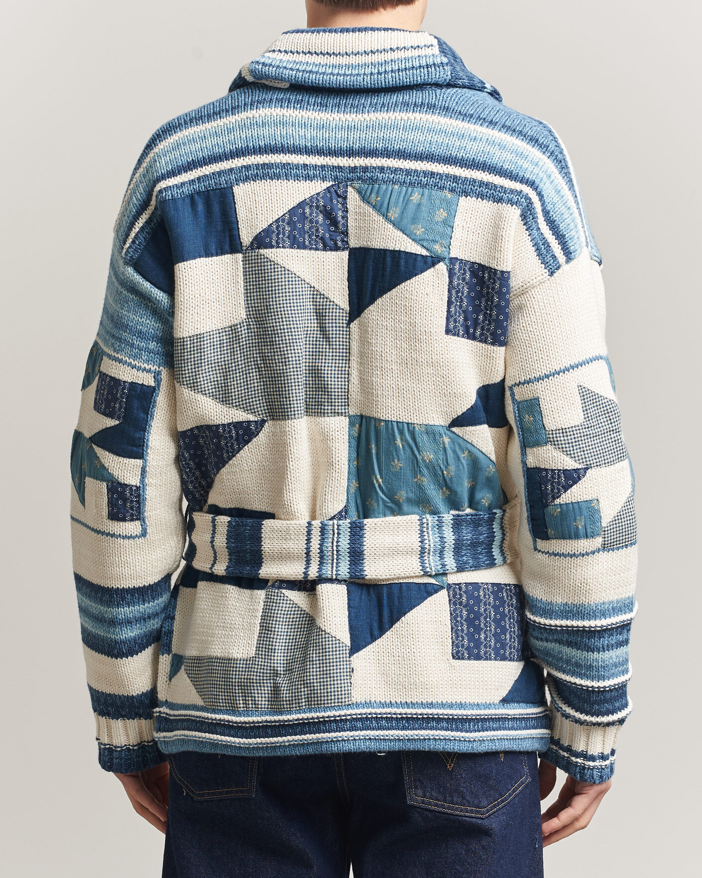 Homme | Pulls Et Tricots | Polo Ralph Lauren | Cotton Linen Cardigan Cream Blue Combo