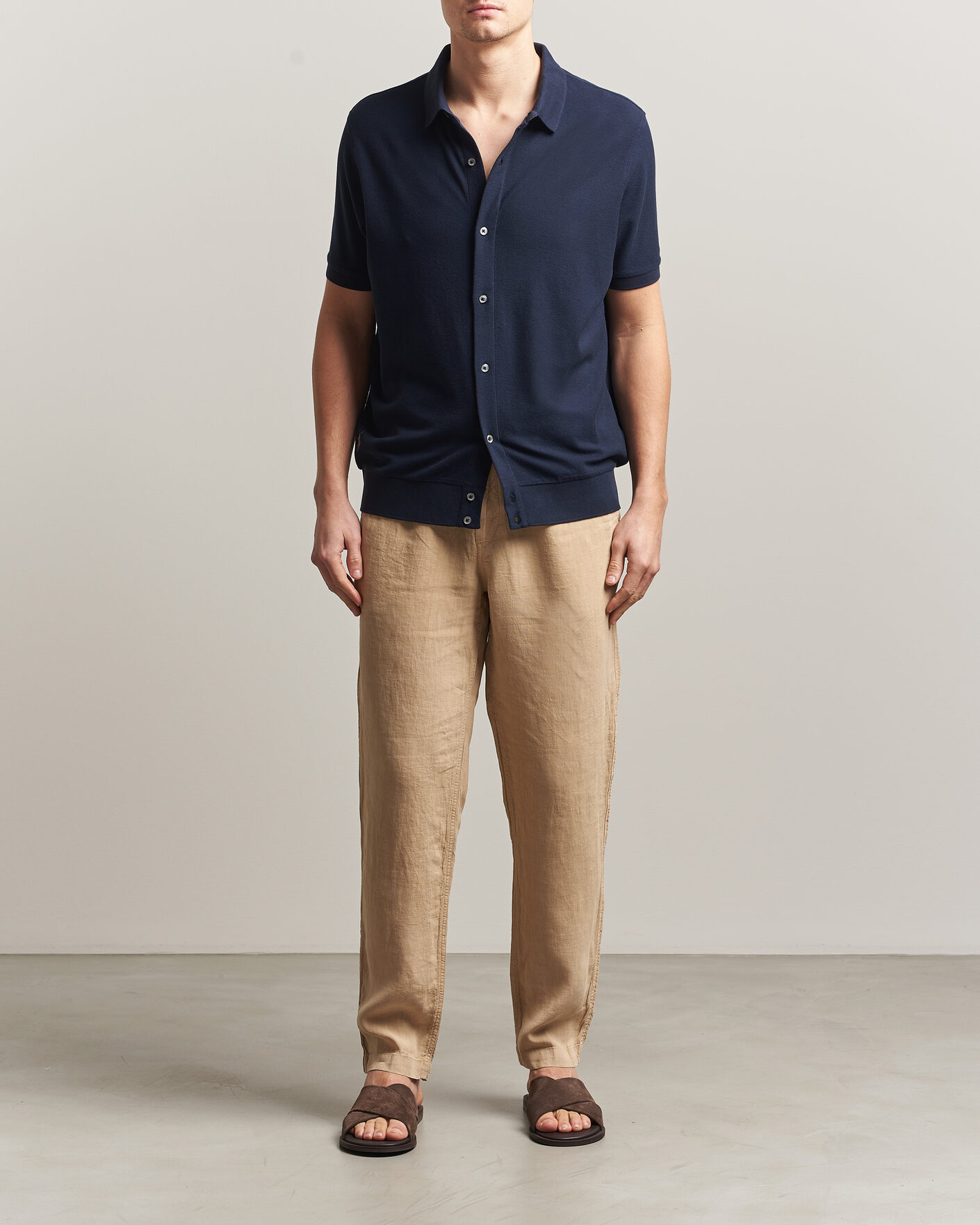 Homme | Polos | Polo Ralph Lauren | Cotton Knitted Polo Aviator Navy