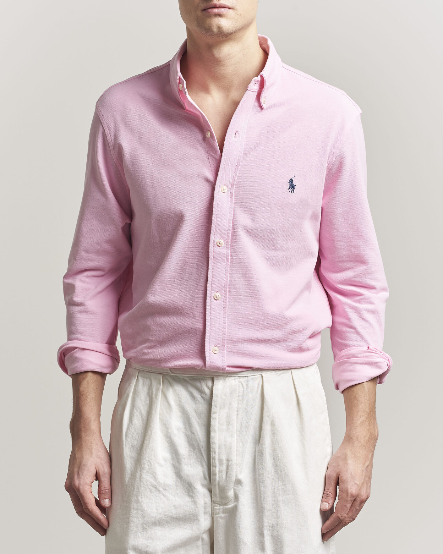 Homme | Chemises | Polo Ralph Lauren | Featherweight Mesh Shirt Carmel Pink