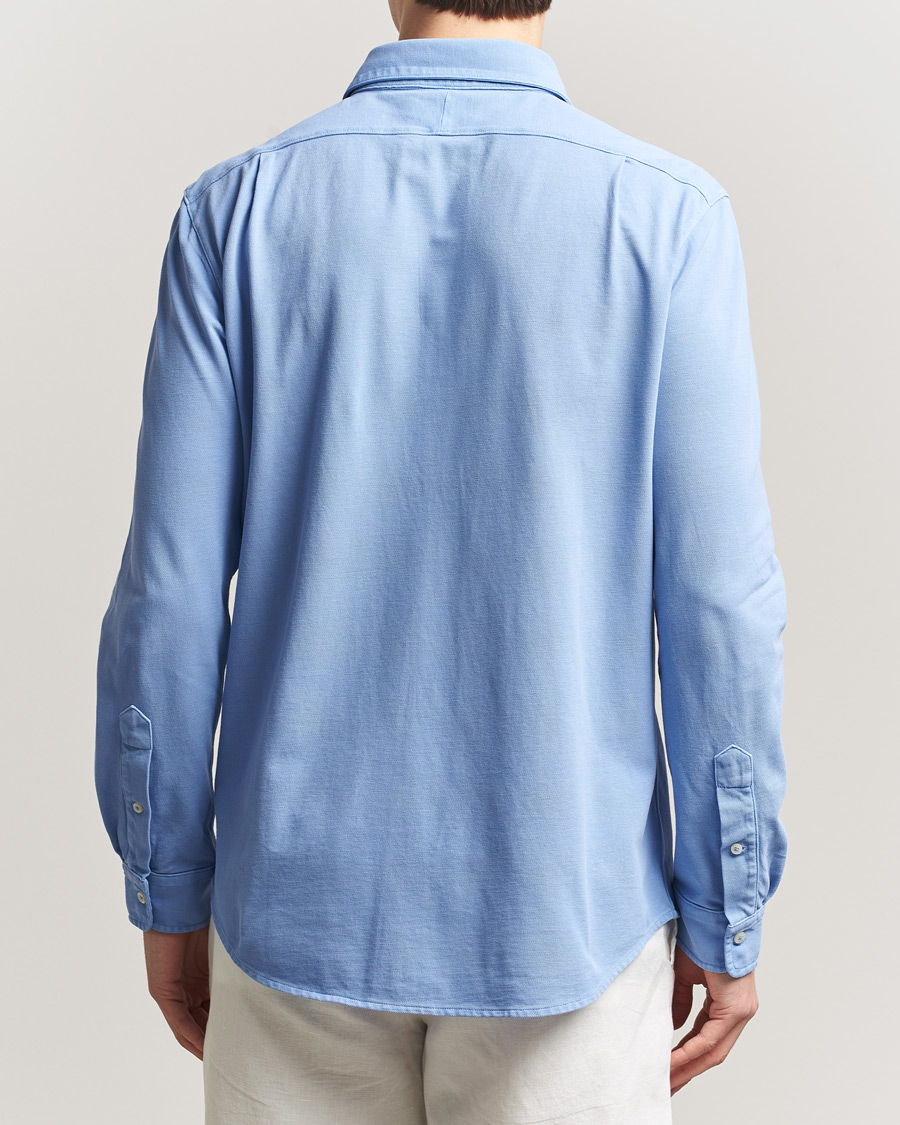 Homme | Chemises | Polo Ralph Lauren | Featherweight Knitted Shirt Canvas Blue