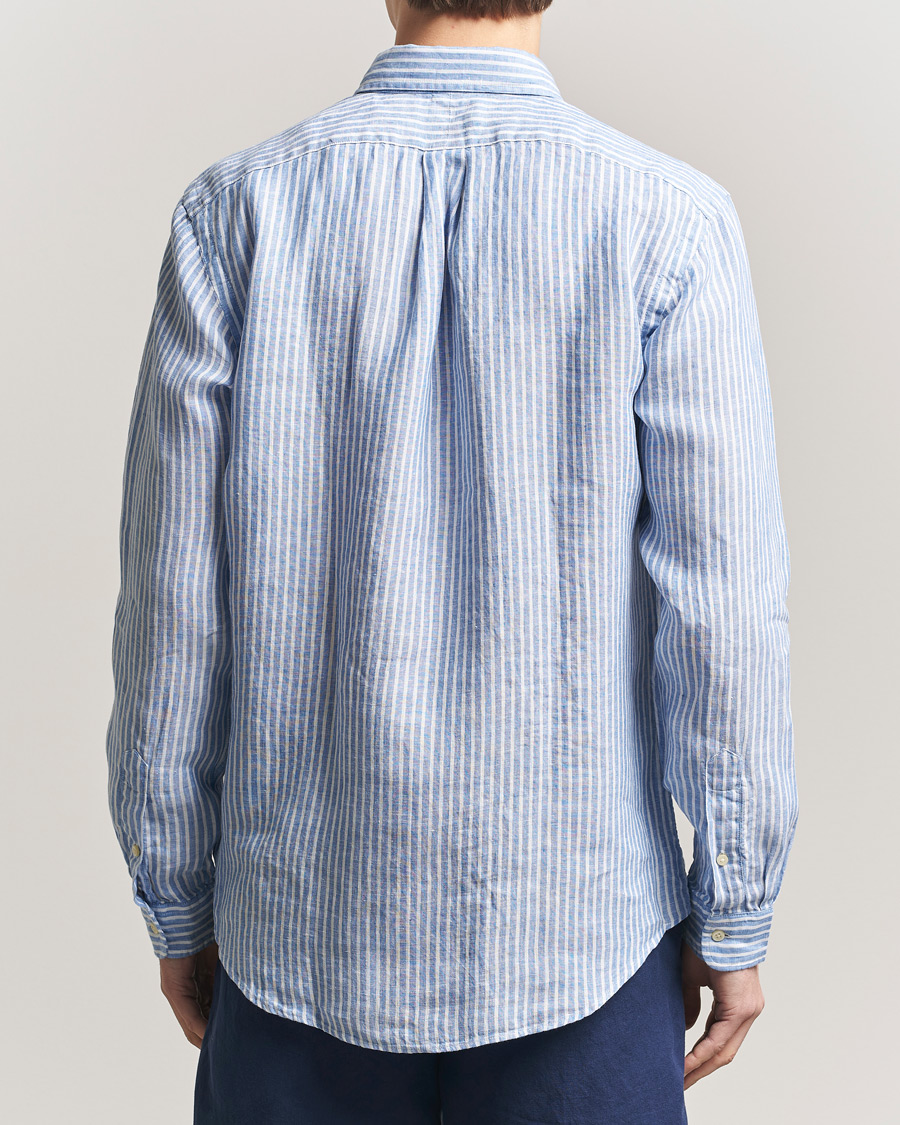 Homme | Chemises | Polo Ralph Lauren | Custom Fit Linen Shirt Blue/White