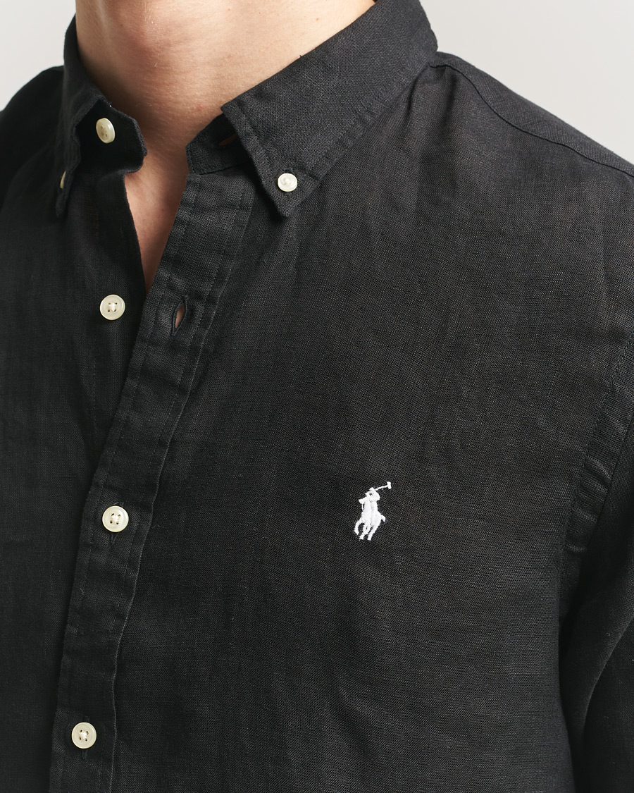 Homme | Chemises | Polo Ralph Lauren | Slim Fit Linen Shirt Polo Black