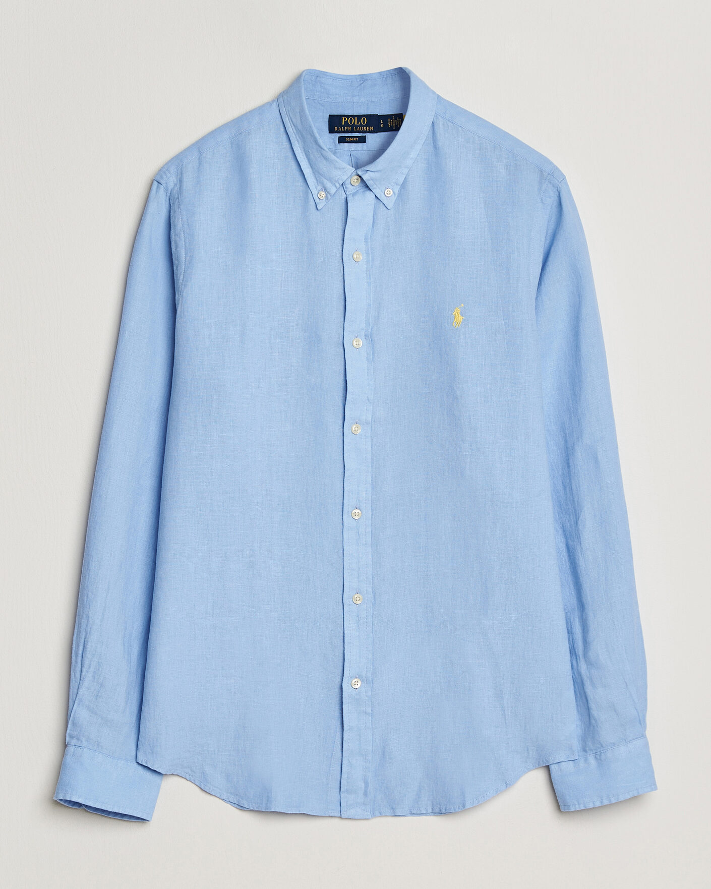 Homme | Chemises | Polo Ralph Lauren | Slim Fit Linen Shirt Austin Blue